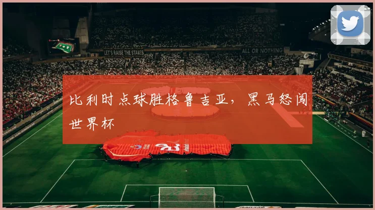 比利时点球胜格鲁吉亚，黑马怒闯世界杯
